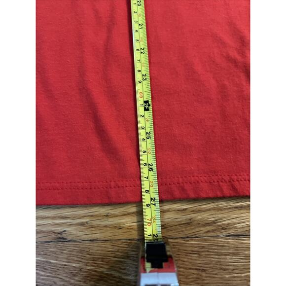 Vtg Over The Hill Proud Of It' Shirt XL Red-Single Stitch Sleeve-Spring Ford-USA - Picture 6 of 7